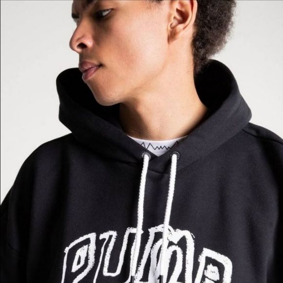 Men's Black PUMA Hoodie size med - Picture 3 of 7